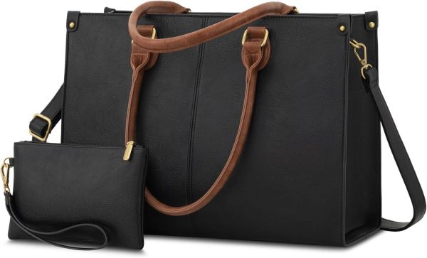 Ladies Vintage 15.6 Inch Computer Tote Office Briefcase