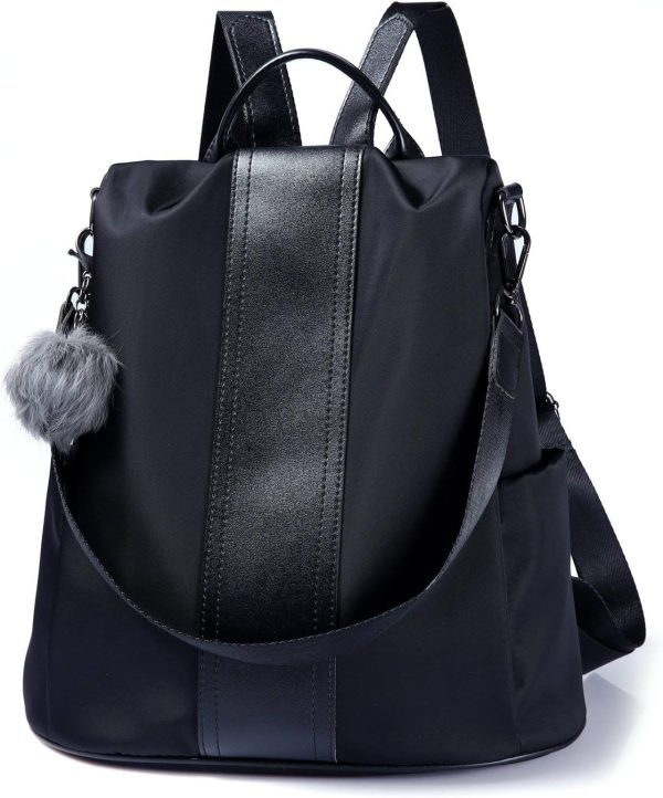 Women's Waterproof Nylon Anti Theft Lightweight Backpack Purse