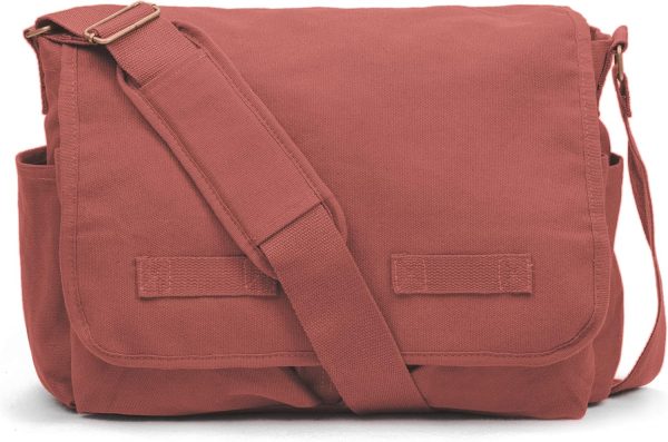 Classic Cotton Canvas Shoulder Messenger Bag Heavy Duty